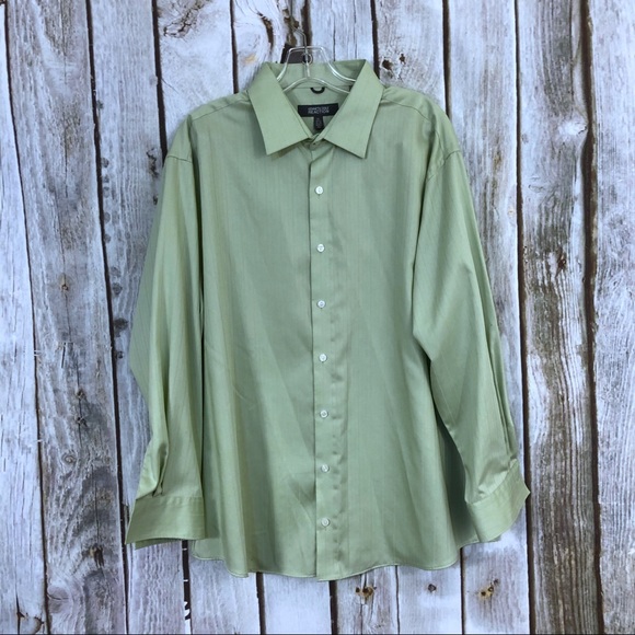 Kenneth Cole Reaction Other - Kenneth Cole Mens Green Long Sleeve Button Up Shirt XL